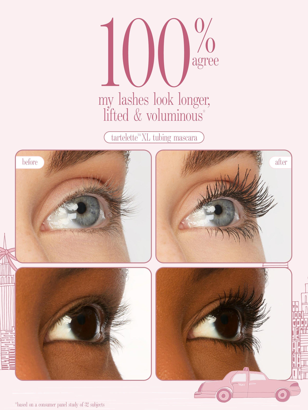 eyes on me mascara & liner clutch