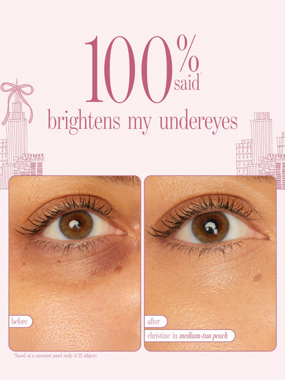 face card never declines CC undereye & brush