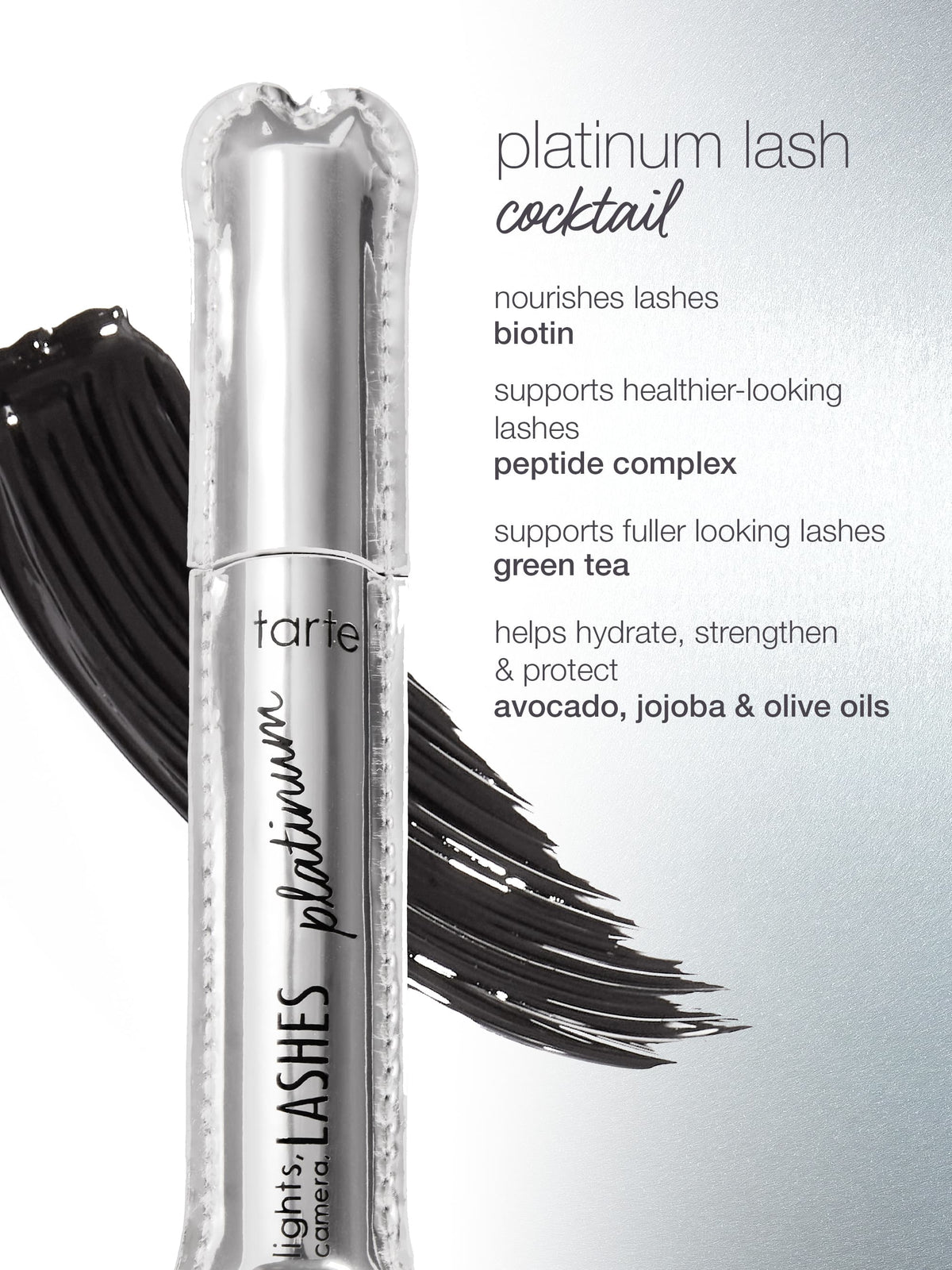 lights, camera, lashes™ platinum mascara