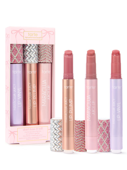 don't kiss & tell maracuja juicy lip trio