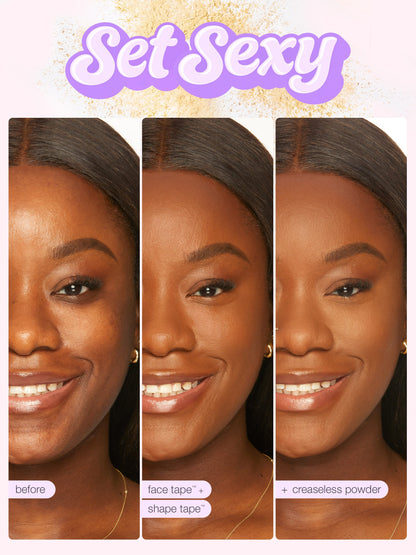 travel-size creaseless setting & brightening powder